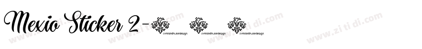 Mexio Sticker 2字体转换